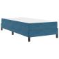 Preview: Boxspringbett mit Matratze Dunkelblau 90 x 200 cm Samt