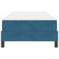 Preview: Boxspringbett mit Matratze Dunkelblau 90 x 200 cm Samt
