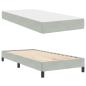 Preview: Boxspringbett mit Matratze Hellgrau 100 x 200 cm Samt