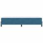 Preview: ARDEBO.de - Boxspringbett mit Matratze Dunkelblau 100 x 200 cm Samt