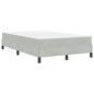 Preview: Boxspringbett mit Matratze Hellgrau 120 x 190 cm Samt
