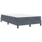 Preview: Boxspringbett mit Matratze Dunkelgrau 120 x 190 cm Samt