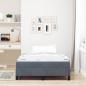 Preview: Boxspringbett mit Matratze Dunkelgrau 120 x 190 cm Samt