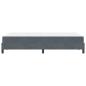 Preview: Boxspringbett mit Matratze Dunkelgrau 120 x 190 cm Samt