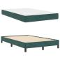 Preview: Boxspringbett mit Matratze Dunkelgrün 120 x 190 cm Samt