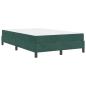 Preview: Boxspringbett mit Matratze Dunkelgrün 120 x 190 cm Samt