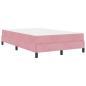 Preview: Boxspringbett mit Matratze Rosa 120 x 190 cm Samt