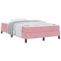 Preview: Boxspringbett mit Matratze Rosa 120 x 190 cm Samt