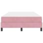 Preview: Boxspringbett mit Matratze Rosa 120 x 190 cm Samt