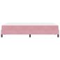 Preview: Boxspringbett mit Matratze Rosa 120 x 190 cm Samt