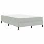Preview: Boxspringbett mit Matratze Hellgrau 120 x 200 cm Samt