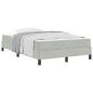 Preview: Boxspringbett mit Matratze Hellgrau 120 x 200 cm Samt