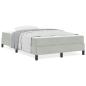 Preview: Boxspringbett mit Matratze Hellgrau 120 x 200 cm Samt