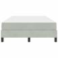 Preview: Boxspringbett mit Matratze Hellgrau 120 x 200 cm Samt
