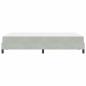 Preview: Boxspringbett mit Matratze Hellgrau 120 x 200 cm Samt