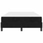 Preview: Boxspringbett mit Matratze Schwarz 120 x 200 cm Samt