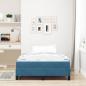 Preview: Boxspringbett mit Matratze Dunkelblau 120 x 200 cm Samt