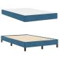 Preview: Boxspringbett mit Matratze Dunkelblau 120 x 200 cm Samt