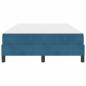 Preview: Boxspringbett mit Matratze Dunkelblau 120 x 200 cm Samt