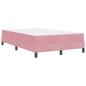 Preview: Boxspringbett mit Matratze Rosa 120 x 200 cm Samt