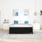 Preview: Boxspringbett mit Matratze Schwarz 140 x 190 cm Samt