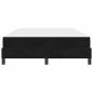 Preview: Boxspringbett mit Matratze Schwarz 140 x 190 cm Samt