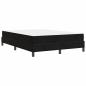 Preview: Boxspringbett mit Matratze Schwarz 140 x 190 cm Samt