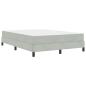 Preview: Boxspringbett mit Matratze Hellgrau 140 x 200 cm Samt
