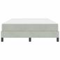 Preview: Boxspringbett mit Matratze Hellgrau 140 x 200 cm Samt