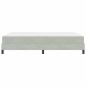 Preview: Boxspringbett mit Matratze Hellgrau 140 x 200 cm Samt