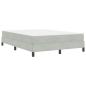 Preview: Boxspringbett mit Matratze Hellgrau 140 x 200 cm Samt