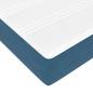 Preview: Boxspringbett mit Matratze Dunkelblau 140 x 200 cm Samt