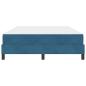 Preview: Boxspringbett mit Matratze Dunkelblau 140 x 200 cm Samt