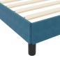 Preview: Boxspringbett mit Matratze Dunkelblau 140 x 200 cm Samt