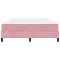 Preview: Boxspringbett mit Matratze Rosa 140 x 200 cm Samt