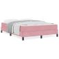 Preview: Boxspringbett mit Matratze Rosa 160 x 200 cm Samt