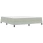 Preview: Boxspringbett mit Matratze Hellgrau 180 x 200 cm Samt