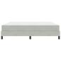 Preview: Boxspringbett mit Matratze Hellgrau 180 x 200 cm Samt