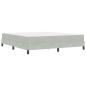 Preview: Boxspringbett mit Matratze Hellgrau 180 x 200 cm Samt