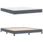 Preview: Boxspringbett mit Matratze Dunkelgrau 180 x 200 cm Samt