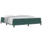 Preview: Boxspringbett mit Matratze Dunkelgrün 180 x 200 cm Samt
