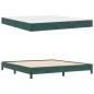Preview: Boxspringbett mit Matratze Dunkelgrün 180 x 200 cm Samt