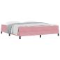 Preview: Boxspringbett mit Matratze Rosa 180 x 200 cm Samt