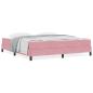 Preview: Boxspringbett mit Matratze Rosa 180 x 200 cm Samt