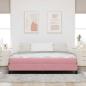 Preview: Boxspringbett mit Matratze Rosa 180 x 200 cm Samt