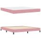 Preview: Boxspringbett mit Matratze Rosa 180 x 200 cm Samt