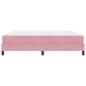 Preview: Boxspringbett mit Matratze Rosa 180 x 200 cm Samt
