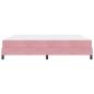 Preview: Boxspringbett mit Matratze Rosa 180 x 200 cm Samt