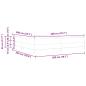 Preview: Boxspringbett mit Matratze Hellgrau 200 x 200 cm Samt