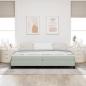 Preview: Boxspringbett mit Matratze Hellgrau 200 x 200 cm Samt